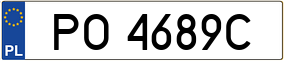 Trailer License Plate